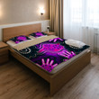 Australia Indigenous Bedding Set - Aboriginal inspired dot artwork with hands Tmarc Tee BED06012302