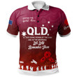 Australia Queensland Anzac Custom Polo Shirt - Keeping the Spirit Alive Polo Shirt Tmarc Tee 07012330