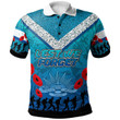 Australia Cronulla Anzac Custom Polo Shirt - Blue Keeping the Spirit Alive Polo Shirt Tmarc Tee 07012336