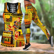 Tmarc Tee African Girl Dance Pattern Legging & Tank top-ML