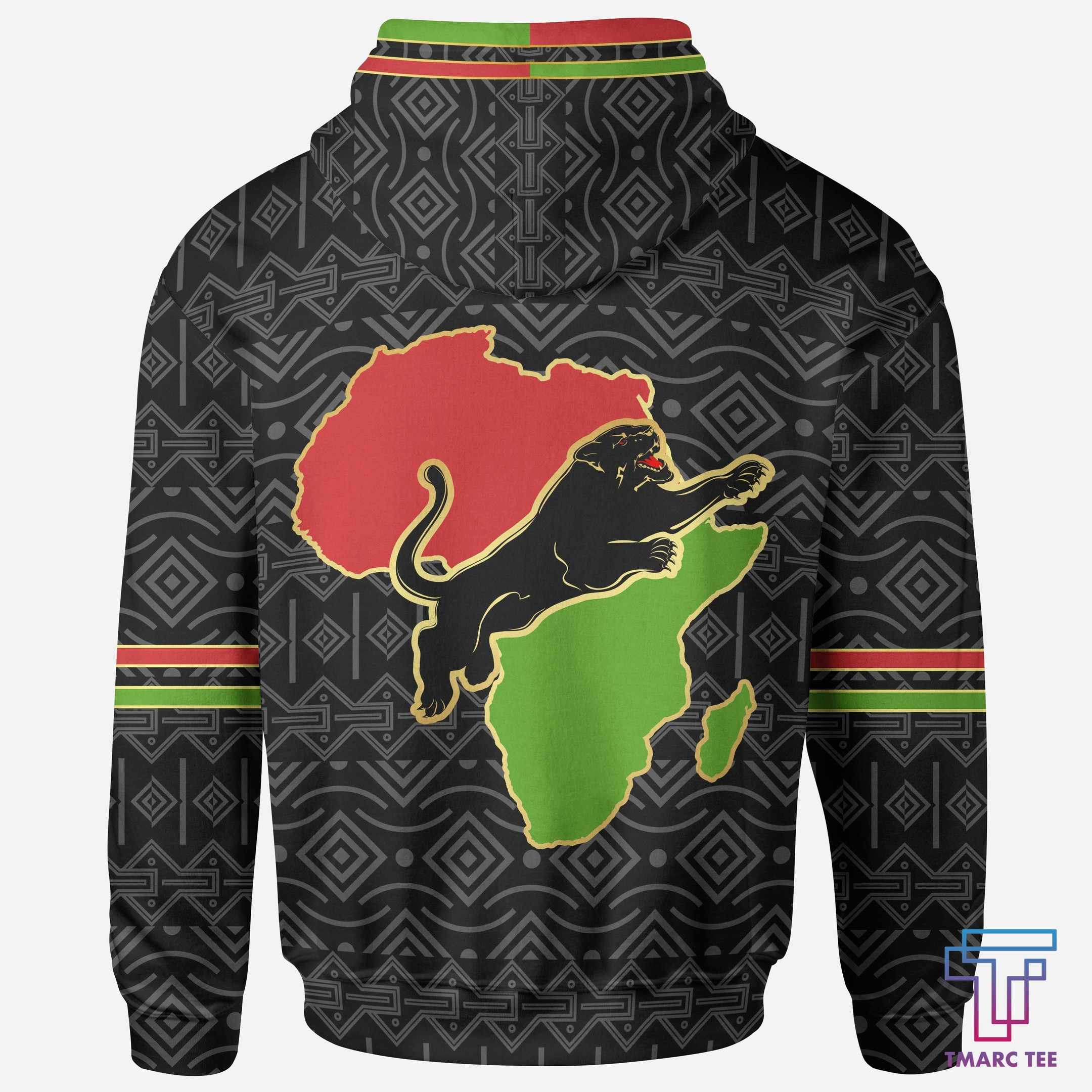 African Hoodie - Africa Panther Map Hoodie - Amaze Style™-ALL OVER PRINT HOODIES (A)
