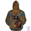 African Hoodie - African Black Girl Floral Hoodie - Amaze Style™-ALL OVER PRINT HOODIES