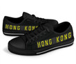 Tmarc Tee Airport Destinations HONG KONG (Black) - Low Top Canvas Shoes