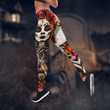 Tmarc Tee All Over Printed Day Of The Dead Catrina Outfit For Women -MEI