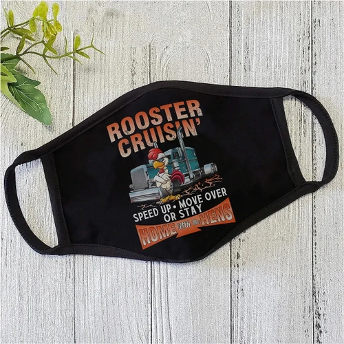 Rooster Cruisin Face Mask ML