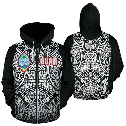 Guam All Over Zip-Up Hoodie - Polynesian Outside - BN09