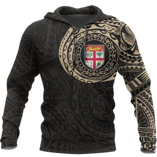 Fiji in My Heart Polynesian Tattoo Style Hoodie Version 2.0 A7