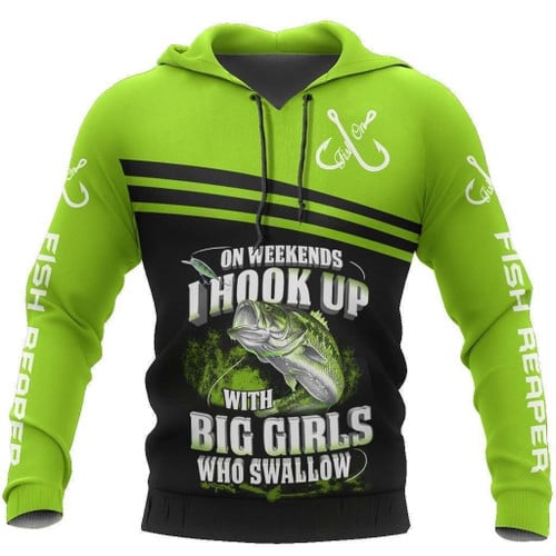 Fishing Green Bass 3D all over printing shirts for men and women