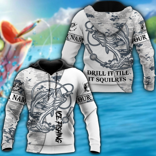 3D All Over Printed Ice Fishing  Unisex Shirts Custom Name XT  NTN01022105