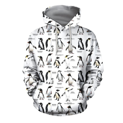 3D All Over Printed Penguins of the World Shirts And Shorts