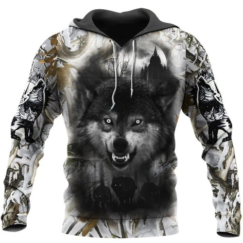Wolf Hoodie T Shirt For Men and Women NM17042002