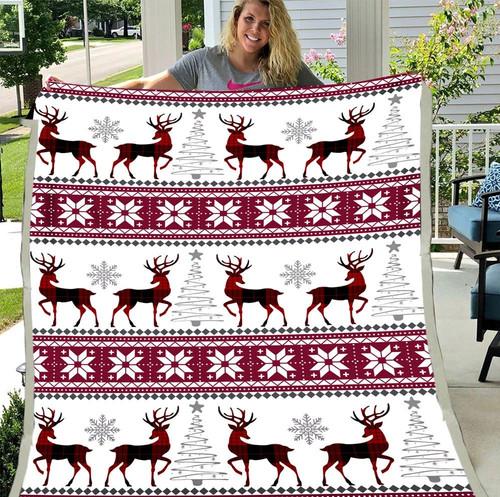 Christmas Blanket, Gift For Christmas Sherpa Blanket