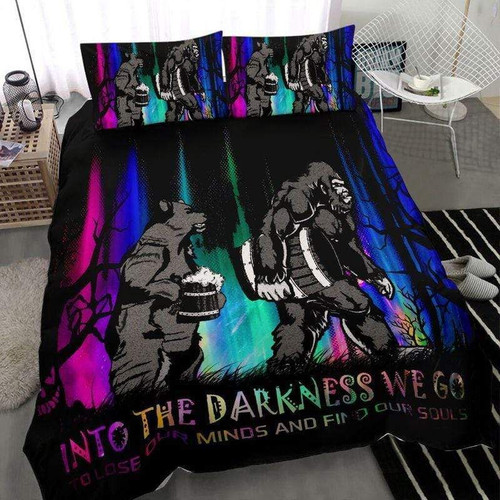 Bigfoot Into The Darkness Halloween Duvet Cover Bedding Set #2808H
