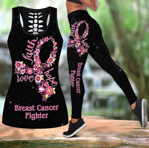 Tmarc Tee Breast Cancer-Faith Hope Love Combo Tank + Legging DQBS