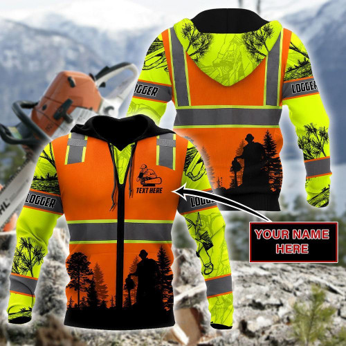 Tmarc Tee CUSTOMIZE LOGGER SAFETY D PRINTED