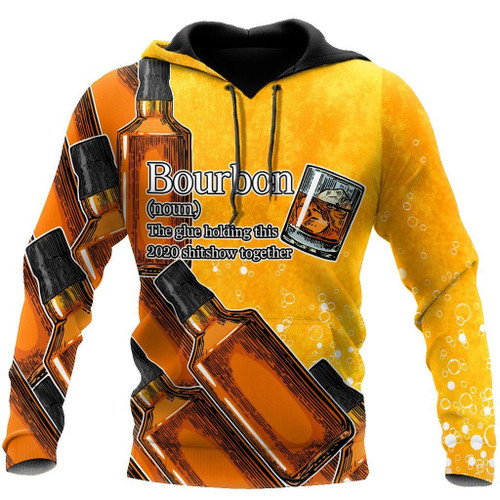 Tmarc Tee Bourbon Glue Holding Hoodie Tshirt for Men and Women-ML
