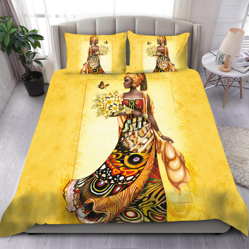 Tmarc Tee Beautiful African Girl And Flower Bedding Set-ML