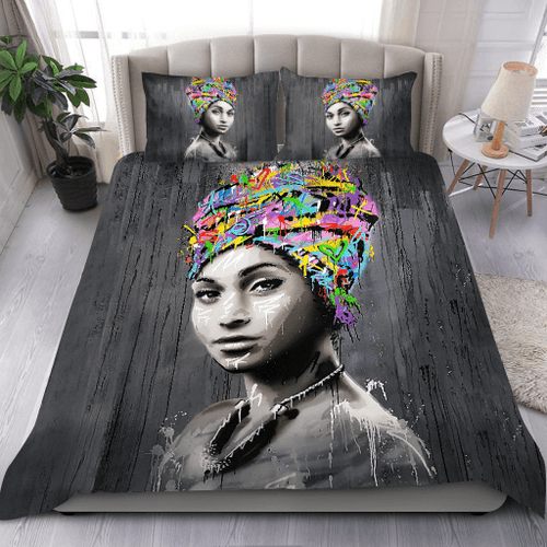 Tmarc Tee Beautiful Art African Girl Bedding Set-ML