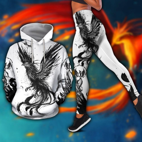 Tmarc Tee Beautiful Phoenix Tattoo Combo Hoodie And Legging Outfit For Women AM