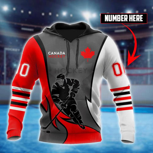 Tmarc Tee Canada Hockey Maple Leaf C Custom Number