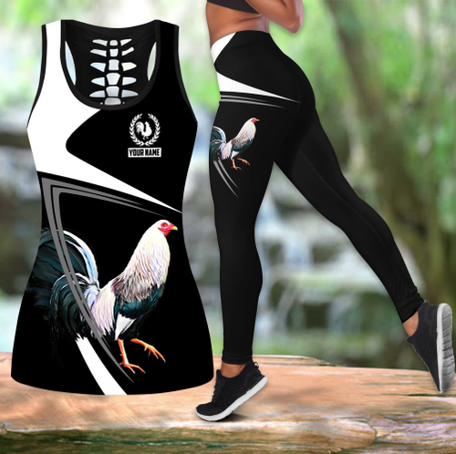 Juneteenth Tmarc Tee Personalized Rooster Combo Legging + Tank Top DAVH