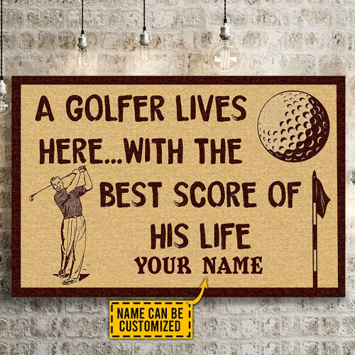 Juneteenth Tmarc Tee Personalized GOLF Poster Horizontal