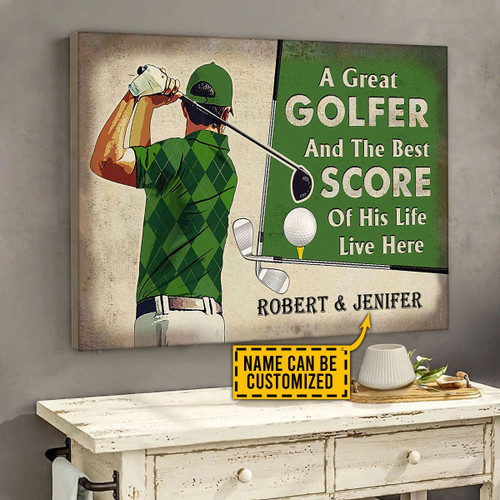 Juneteenth Tmarc Tee Personalized Golf Poster Horizontal