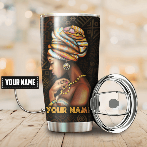 Juneteenth Tmarc Tee Personalized African Girl Stainless Steel Tumbler Oz AJJ.S