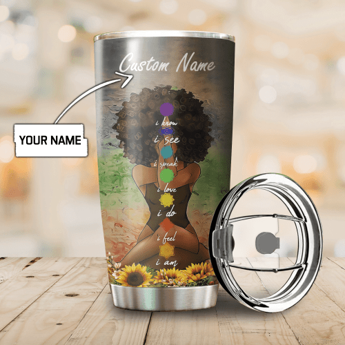 Juneteenth Tmarc Tee Personalized African Girl Stainless Steel Tumbler Oz DD.S