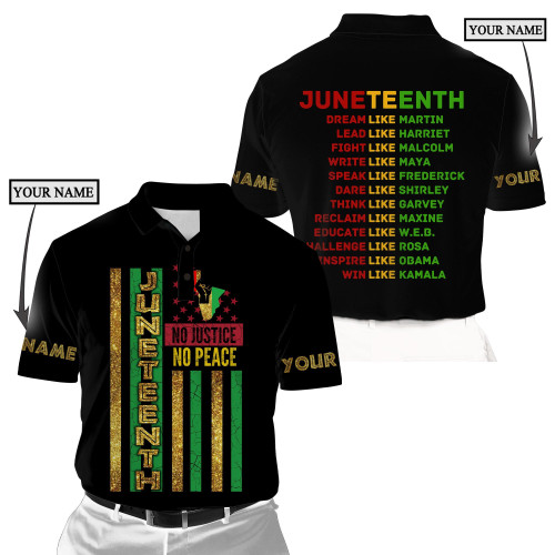 Tmarc Tee Custom Name African American Juneteenth Shirts