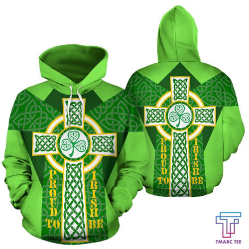 Tmarc Tee Irish Celtic Cross Shamrock Shirts For Men and Women TT