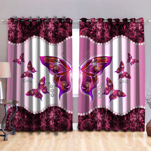 Tmarc Tee Butterfly Curtains Pink Color