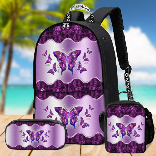 Tmarc Tee Butterfly D Design Printed Backpack