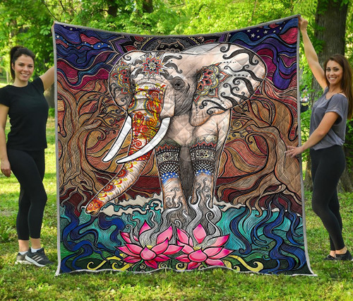 Tmarc Tee Mandala Elephant Quilt