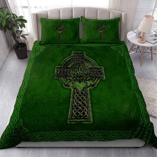 Tmarc Tee Irish Celtic Cross Saint Patrick Day Bedding Set