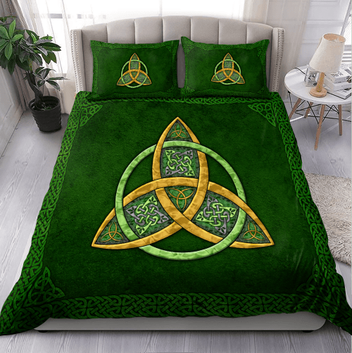 Tmarc Tee Irish Skull Saint Patrick Day Celtic Clover Bedding Set