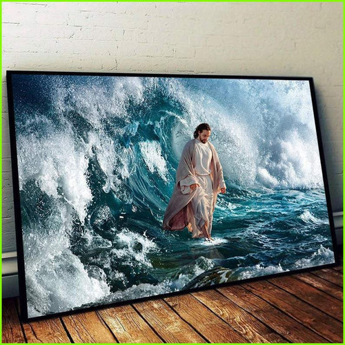 Tmarc Tee Jesus He Walks On Water Horizontal Poster