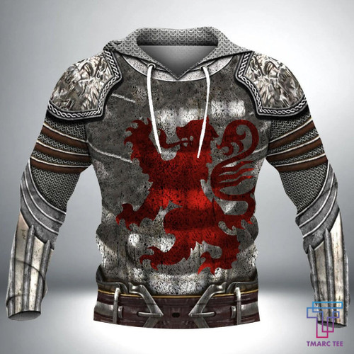 Tmarc Tee Scotland Armor Knight Warrior Chainmail Shirts For Men and Women TT