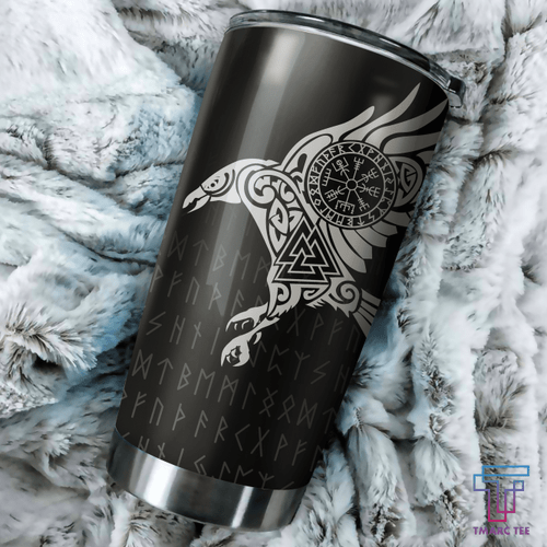 Tmarc Tee Vikings - The Raven of Odin Tattoo Tumbler