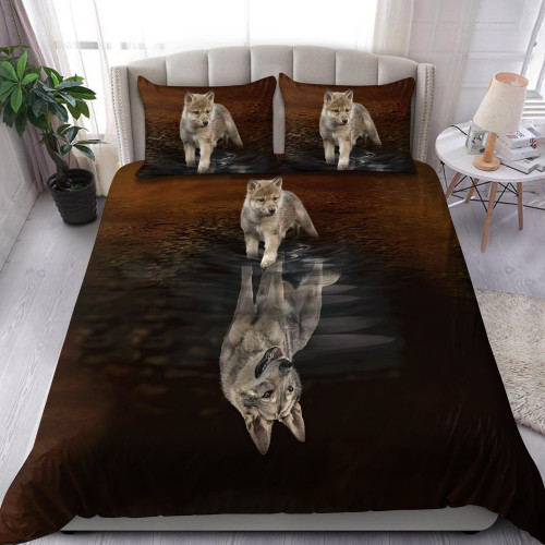 Tmarc Tee Wolf Reflection The Flow Of Life Bedding Set MEI