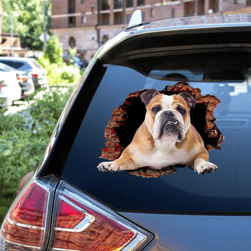 Tmarc Tee Personalized Dog Car Decal, Vinyl Decal, Vinyl Sticker for Cars, Windows, Walls, Fridge, Toilet and More