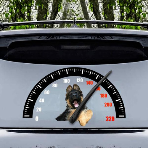 Tmarc Tee Personalized Fun Dog Car Decal, Vinyl Decal, Vinyl Sticker for Cars, Windows, Walls, Fridge and More