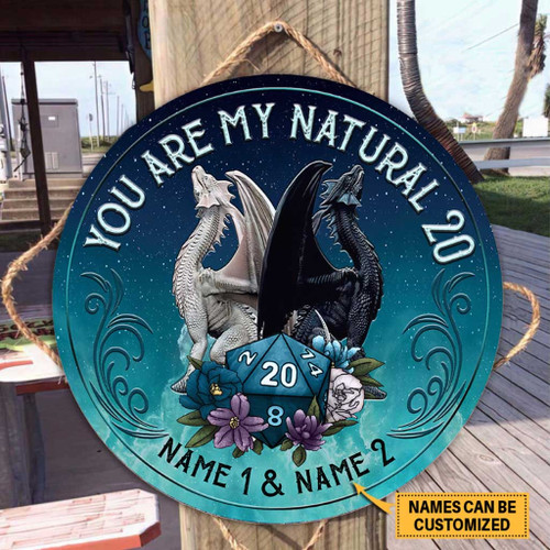 Tmarc Tee You Are My Natural - RPG Personalized Round Wood Sign