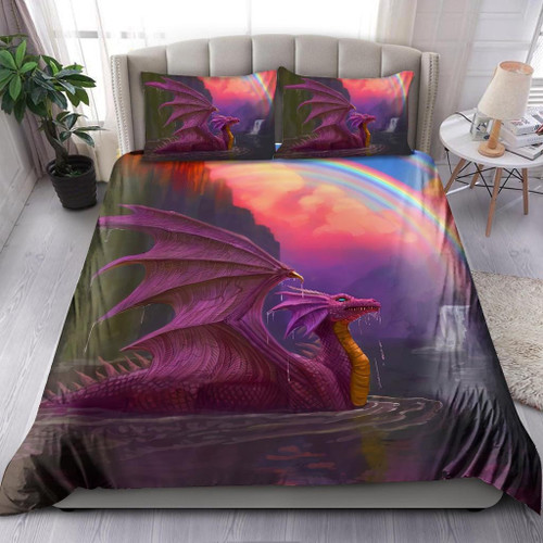 Tmarc Tee Rainbow Dragon Art Bedding Set DQB-TQH
