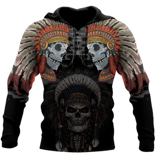 Tmarc Tee Native Skull Hoodie Shirts For Men And Women MH