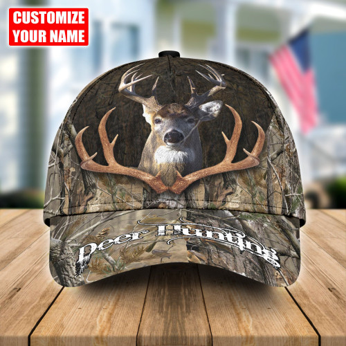 Tmarc Tee Personalized Hunting Deer Camo In Antler Classic Cap