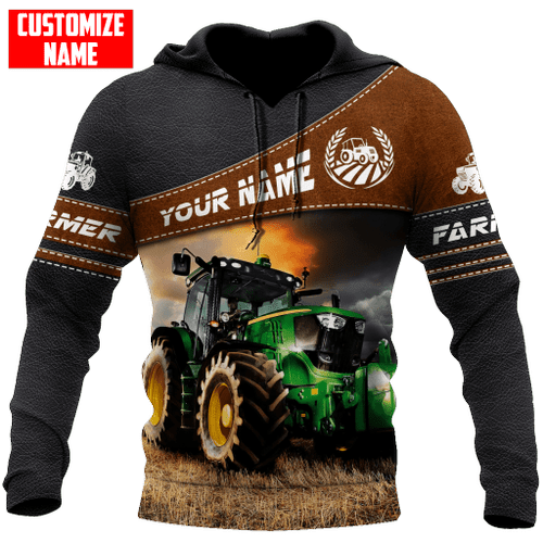 Tmarc Tee Personalized Farmer Tractor Printed Unisex Shirt SN