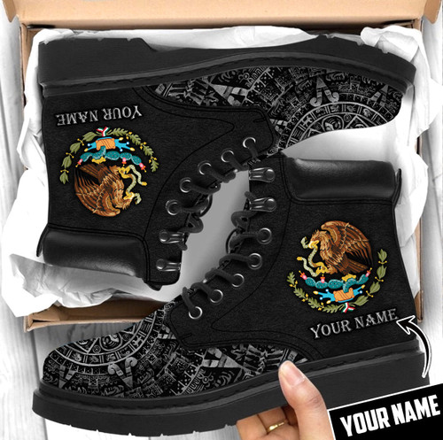 Tmarc Tee Personalized Mexico Aztec Pattern All Season Boots