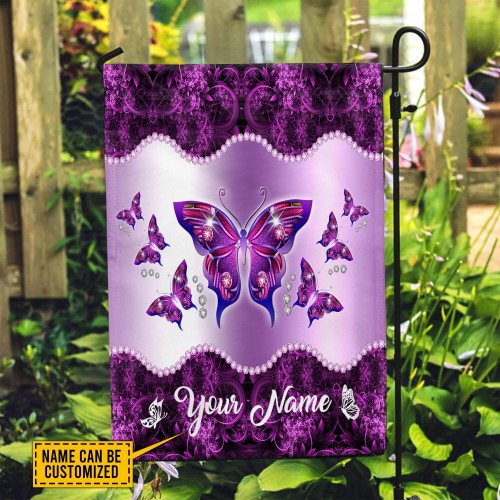 Tmarc Tee Personalized Butterfly Flag