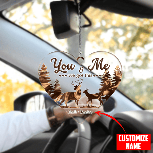 Tmarc Tee Personalized Deer Couple You And Me We Got This Hunting Car Hanging Ornament